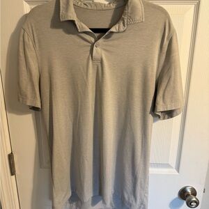 lululemon athletica Light Gray Polo Shirt